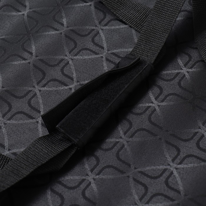 Сумка - переноска для животных Сумка - переноска для животных "Люкс", ПВХ, жаккард, 49 х 30 х 35 см, чёрная