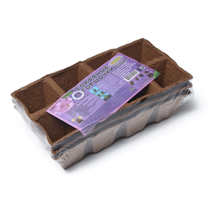 Торфяная кассета, 8 ячеек по 200 мл, 7 × 7 см, набор 3 шт. Торфяная кассета, 8 ячеек по 200 мл, 7 × 7 см, набор 3 шт.