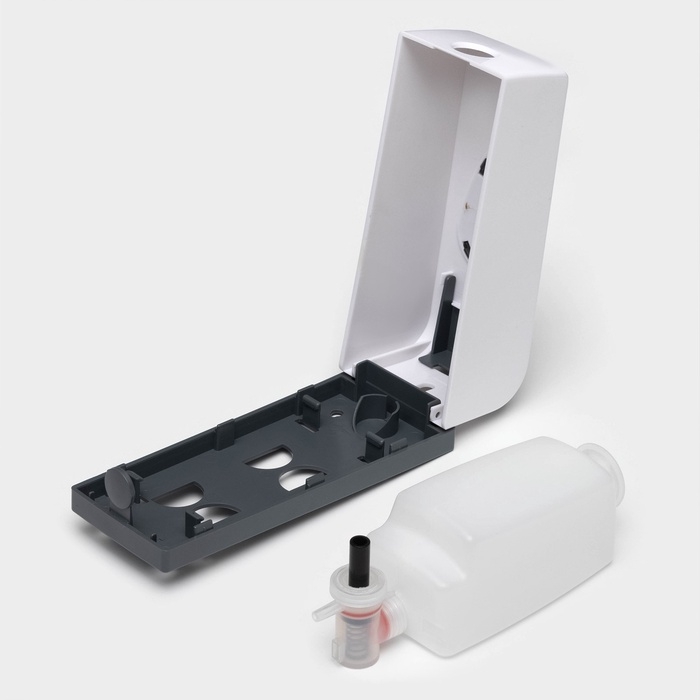 Диспенсер для мыла и антисептика SAVANNA, механический, 350 мл, пластик, белый Диспенсер для мыла и антисептика SAVANNA, механический, 350 мл, пластик, белый