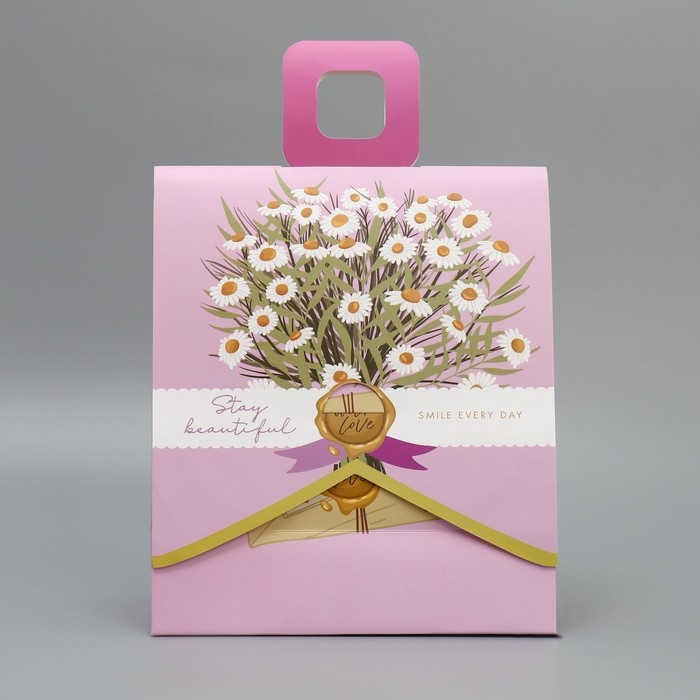 Пакет подарочный с формовым клапаном, упаковка, «Вдохновляй», 23 х 27 х 11.5 см Пакет подарочный с формовым клапаном, упаковка, «Вдохновляй», 23 х 27 х 11.5 см