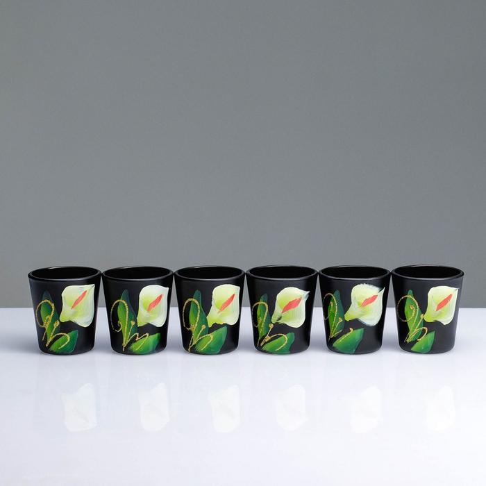 Набор стопок Набор стопок "Каллы" 6 стопок