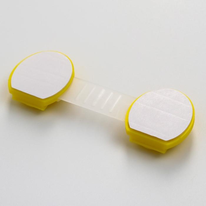 Набор блокираторов для дверей и ящиков, универсальные, гибкие, 2 шт., цвет желтый, Крошка Я Набор блокираторов для дверей и ящиков, универсальные, гибкие, 2 шт., цвет желтый, Крошка Я