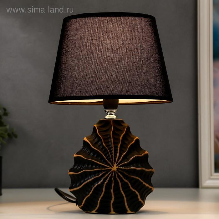 Лампа настольная 16242/1BK-GD E14 40Вт черно-золотой 15х20х31 см RISALUX