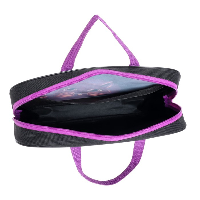 Папка с ручками текстильная А4, 350 х 270 х 70 мм, Calligrata Папка с ручками текстильная А4, 350 х 270 х 70 мм, Calligrata "Котик"