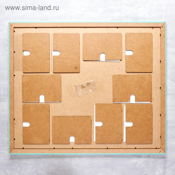 Фоторамка МДФ  Фоторамка МДФ "Счастливые моменты" на 10 фото 61х52 см.