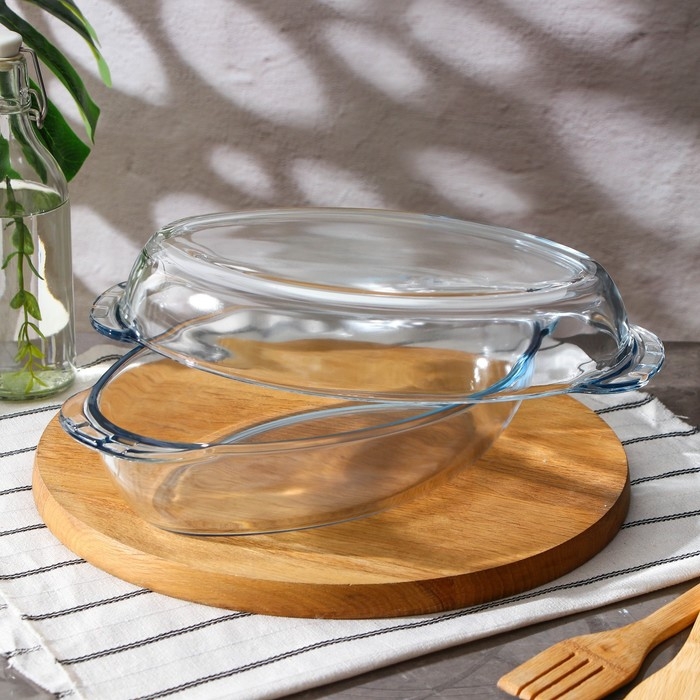 Форма для запекания из жаропрочного стекла Borcam, 2 л, овальная Форма для запекания из жаропрочного стекла Borcam, 2 л, овальная