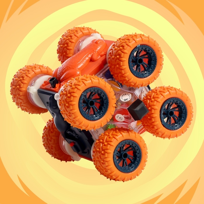 Машина-перевёртыш «Трюкач», радиоуправление, цвет оранжевый Машина-перевёртыш «Трюкач», радиоуправление, цвет оранжевый