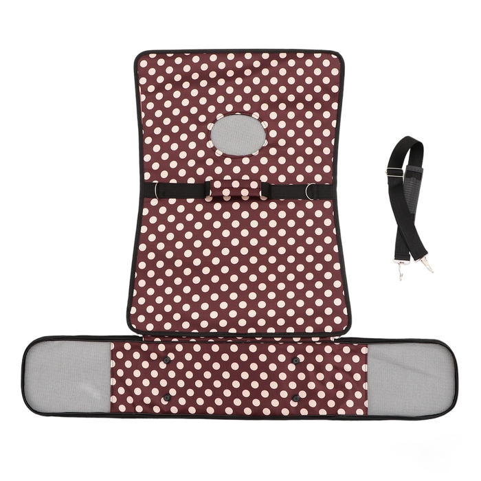 Сумка - переноска для животных  Сумка - переноска для животных "Горошек", коричневая, размер L, 53 х 21 х 29 см