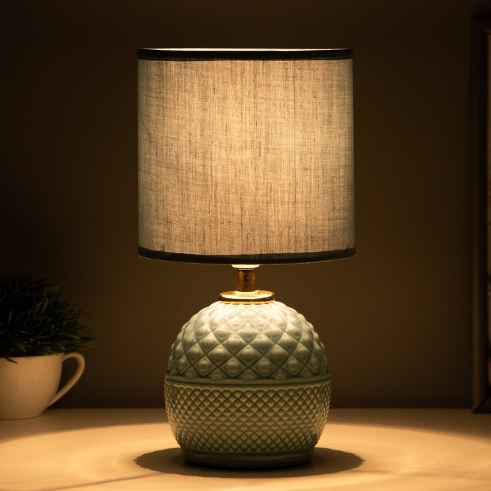 Настольная лампа Настольная лампа "Аурелия" Е14 40Вт голубой 15х15х29 см