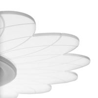 Люстра с ПДУ 1200/1 LED 52Вт 3000-6000К диммер белый-прозрачный 50х50х8 см BayerLux