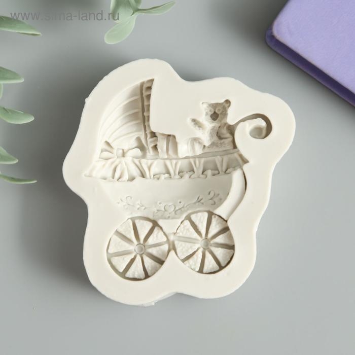 Молд силикон Молд силикон "Коляска" 1,5х6,5х8 см
