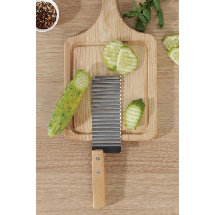 Нож для фигурной резки Доляна, 27×6 см, цвет серебристый Нож для фигурной резки Доляна, 27×6 см, цвет серебристый