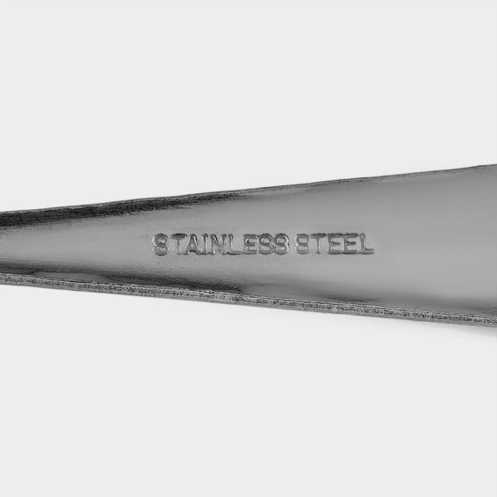 Ложки столовые из нержавеющей стали Доляна «Соты», длина 20 см, толщина 2 мм, 6 шт, цвет серебряный Ложки столовые из нержавеющей стали Доляна «Соты», длина 20 см, толщина 2 мм, 6 шт, цвет серебряный