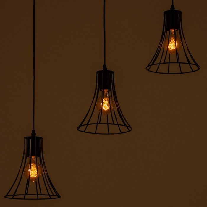 Светильник BayerLux Светильник BayerLux "Чилли" 3хЕ27 40Вт черный 18х50х19-119см