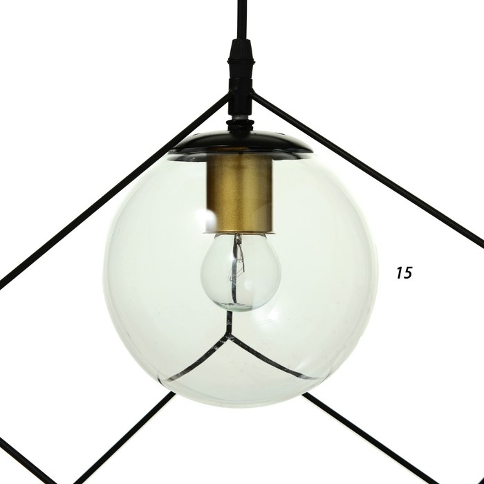 Светильник BayerLux 2467/1BK E27 40Вт черный 25х25х25-125 см