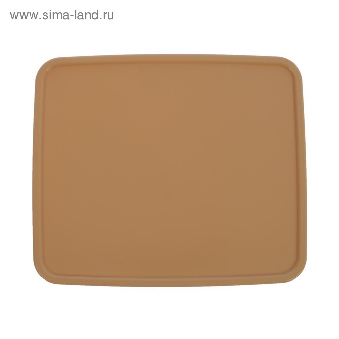 Корзина для хранения с крышкой «Плетёнка», 35×29×22,5 см, цвет бежевый