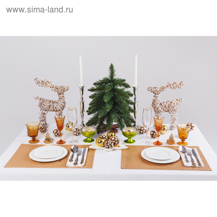 Ёлка искусственная  Ёлка искусственная "Фогу" 45 см, d нижнего яруса 30 см, 39 веток