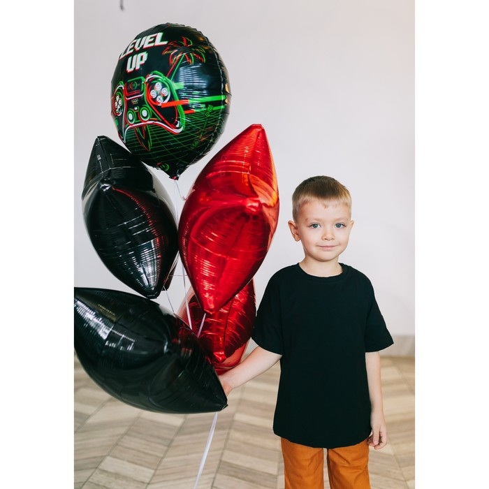 Воздушный шар фольгированный 18 Воздушный шар фольгированный 18" «Левел ап» круг