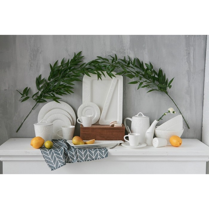 Чашка фарфоровая чайная Magistro Сrotone, 220 мл, цвет белый Чашка фарфоровая чайная Magistro Сrotone, 220 мл, цвет белый