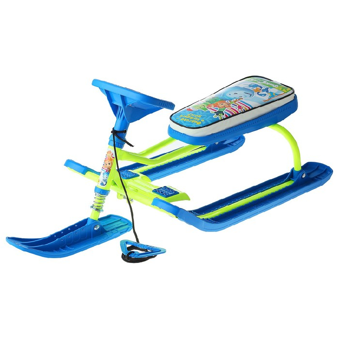 Снегокат «Тимка спорт 2 Фиксики», ТС2/Ф22, цвет лимонный/голубой Снегокат «Тимка спорт 2 Фиксики», ТС2/Ф22, цвет лимонный/голубой