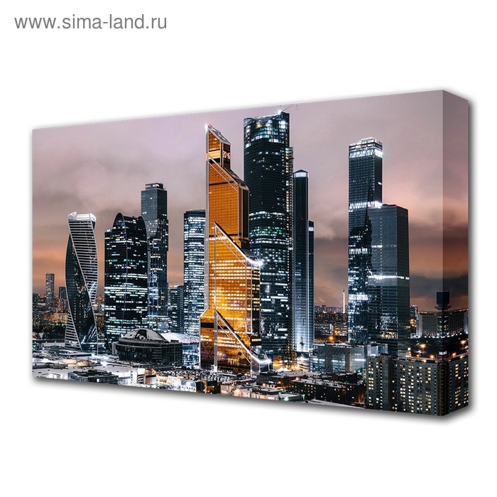 Картина на холсте Картина на холсте "Блеск небоскребов" 60*100 см