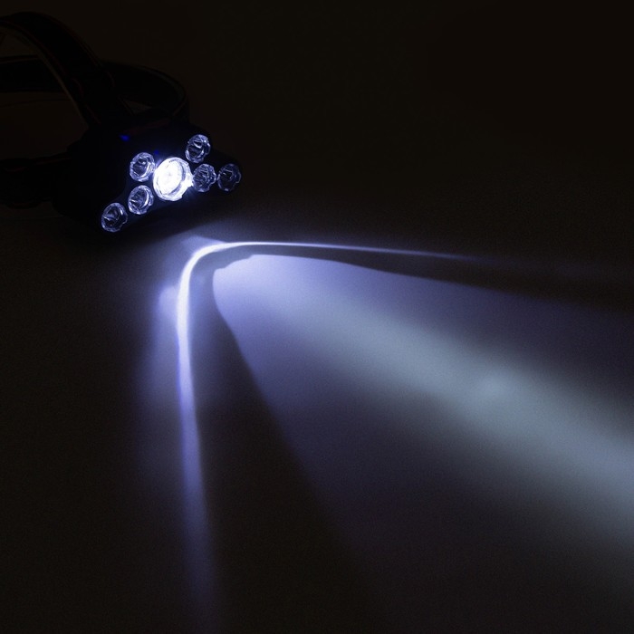 Фонарь налобный аккумуляторный, 10 Вт, 1000 мАч, 200 лм, LED, IPX3 Фонарь налобный аккумуляторный, 10 Вт, 1000 мАч, 200 лм, LED, IPX3