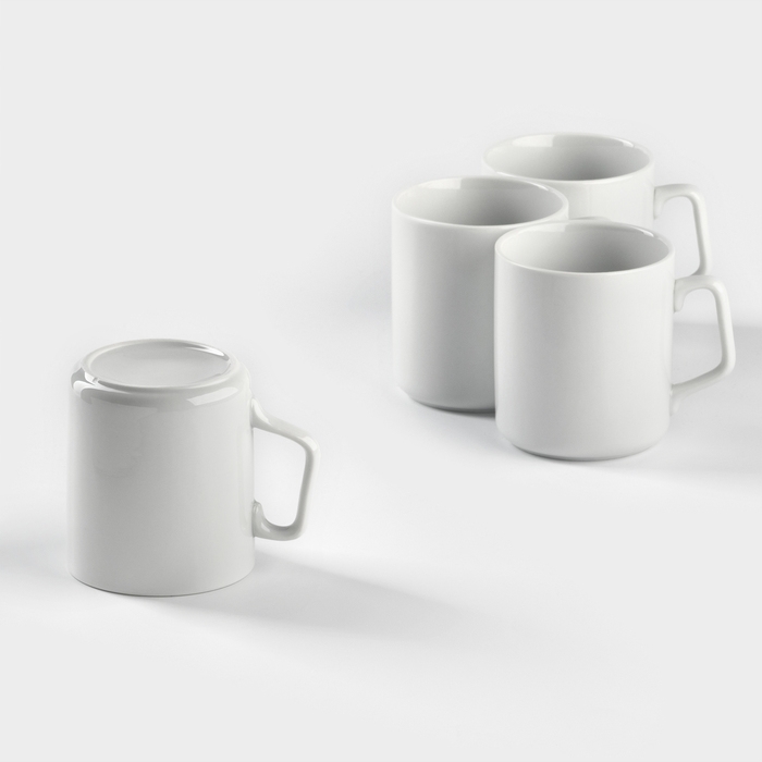 Набор фарфоровых кружек «Эльза», 350 мл, 4 предмета Набор фарфоровых кружек «Эльза», 350 мл, 4 предмета