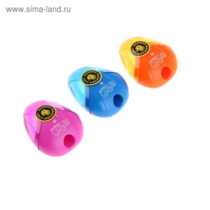 Точилка для левшей, 1 отверстие с контейнером, Maped I-Gloo, микс Точилка для левшей, 1 отверстие с контейнером, Maped I-Gloo, микс