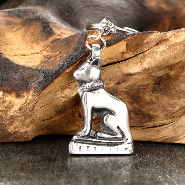 Амулет-брелок, тотем "Бастет" №08, металлический