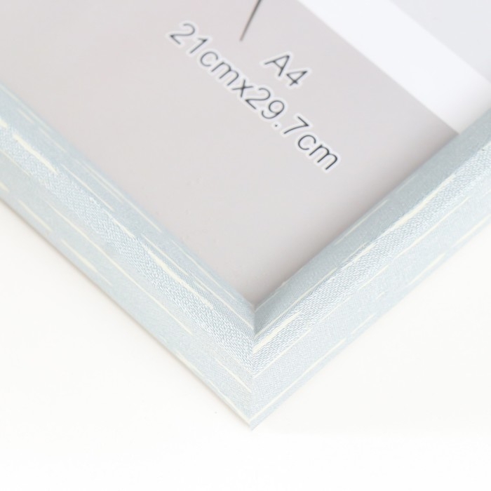 Фоторамка пластик формат А4 Фоторамка пластик формат А4 "Скандинавия" серо-голубая 32х23,5 см