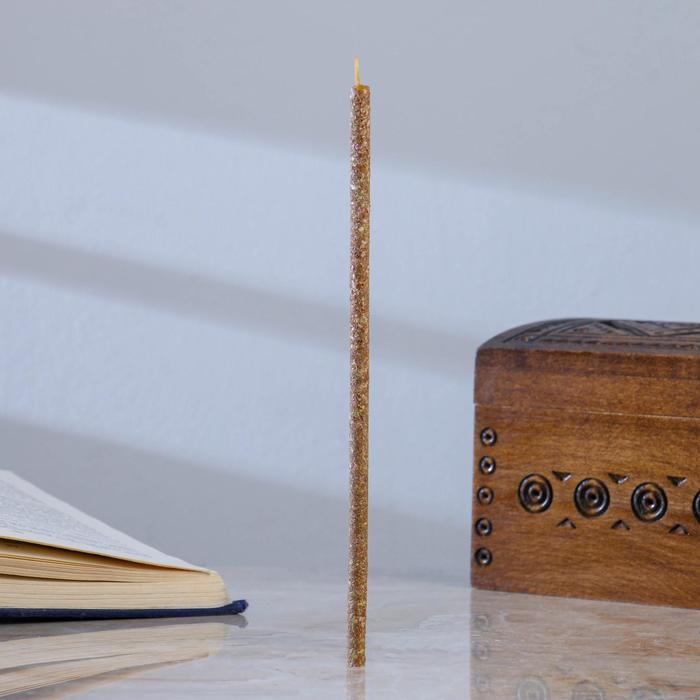 Свеча магическая медовая с вереском для привлечения удачи «Вересковые», 12 штук Свеча магическая медовая с вереском для привлечения удачи «Вересковые», 12 штук