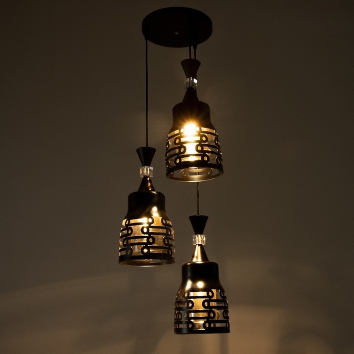 Светильник BayerLux Светильник BayerLux "Ковальце" 3хЕ27 40Вт черный 33х33х35-120см