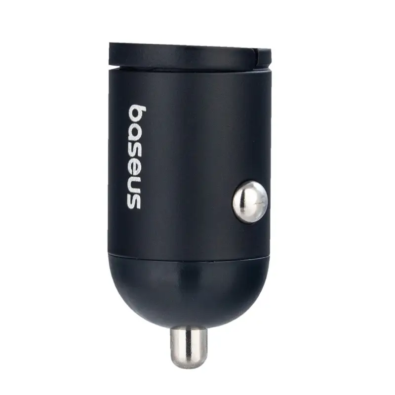 Переходник автомобильного зарядного устройства на USB + Type-C 30W C00035001121-02 Baseus черный
