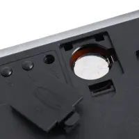 Часы электронные настенные, будильник, календарь, термометр, 20&times;3&times;33 см, красная индикация, черные