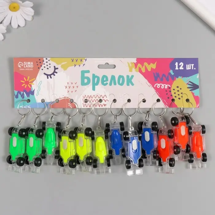 Фонарик свет на кольце Фонарик свет на кольце "Машина" МИКС