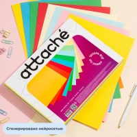 Бумага цветная Attache Multicolor А4,80г(10цв.интенсив,пастель по 10л)100л