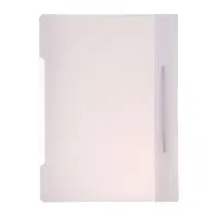 Папка - скоросшиватель Calligrata, А4.160 мкм, белая, прозрачный верх