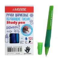 Ручка обучающая для правши deVENTE Study Pen, узел 0.7 мм, каучуковый держатель, чернила синие на масляной основе