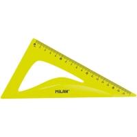 Набор Milan для черчения:линейка 30см, 2треуг(45град,30град),транспорт, жел
