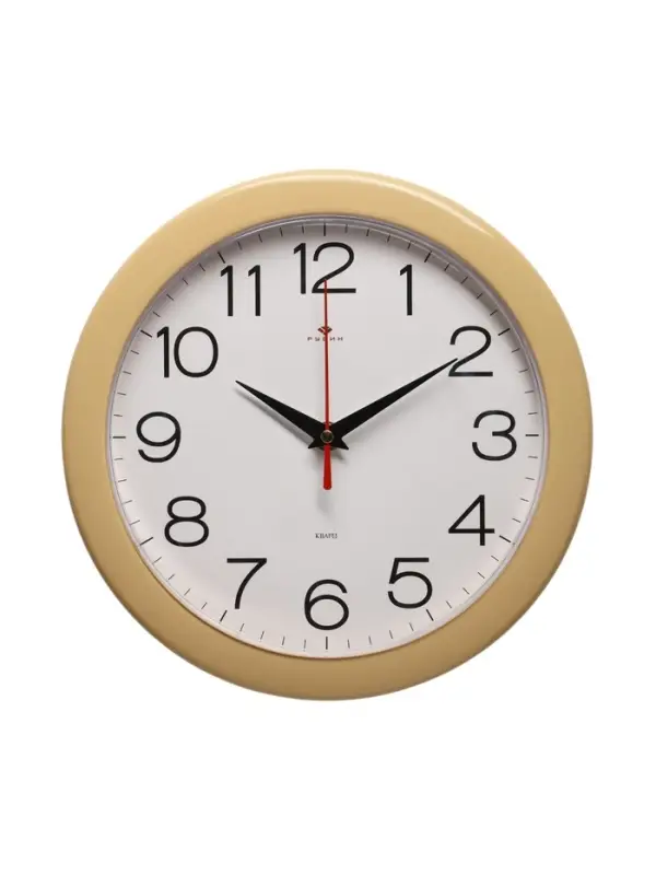 Часы настенные, интерьерные &laquo;Рубин&raquo;, d=23 см, песочный корпус