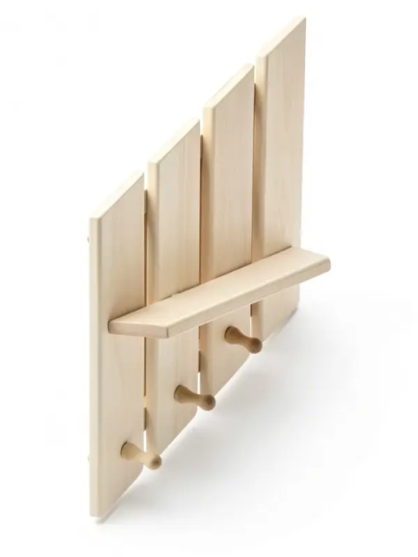 Полка - вешалка "Зебра" 3 крючка 33х51х10 см