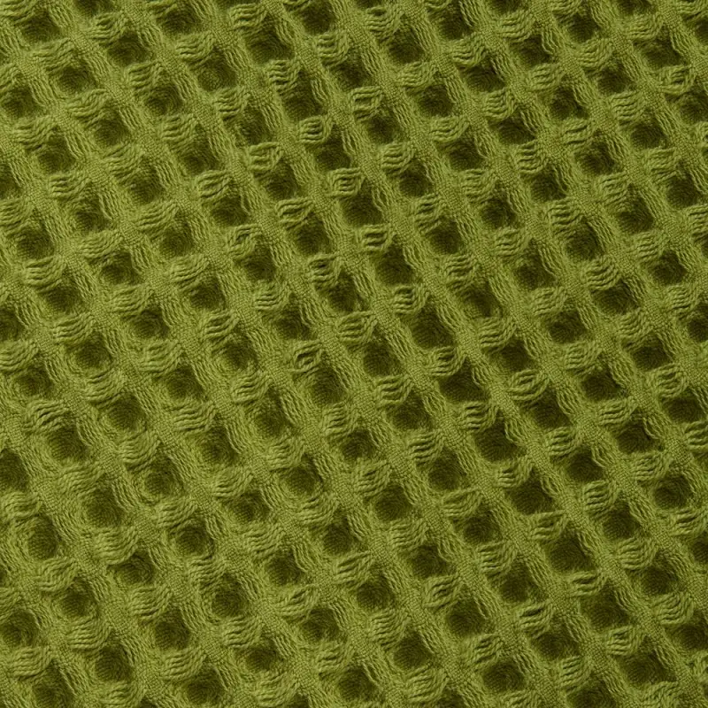 Плед вафельный Elenglect, зеленый