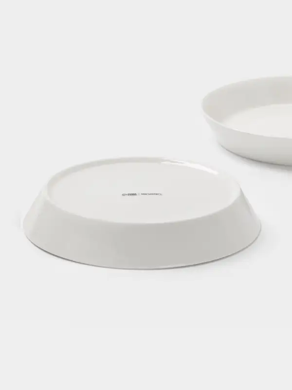Тарелки глубокие Magistro White Snow, набор 2 шт., 600 мл, 21.5&times;3.5 см, фарфор, белые