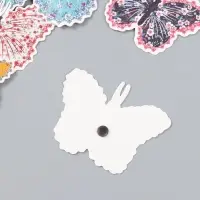 Набор магнитов на холодильник &laquo;Цветочки. Ситец&raquo;, 12 шт., картон, h=4-10 см