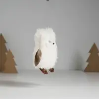 Интерьерная кукла текстильная &laquo;Совушка белая&raquo;, 5&times;8.8&times;10 см