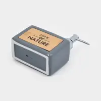 Дозатор для моющего средства с подставкой для губки SAVANNA &laquo;Природа&raquo;, 450 мл, серый