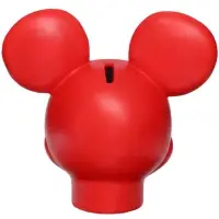 Копилка Микки Маус, гипс, 16х14х13 см, красный, DISNEY