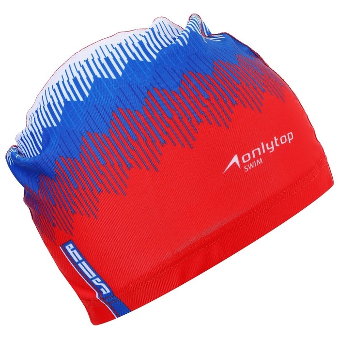 Шапочка для плавания взрослая ONLYTOP Rus, тканевая, обхват 54-60 см Шапочка для плавания взрослая ONLYTOP Rus, тканевая, обхват 54-60 см