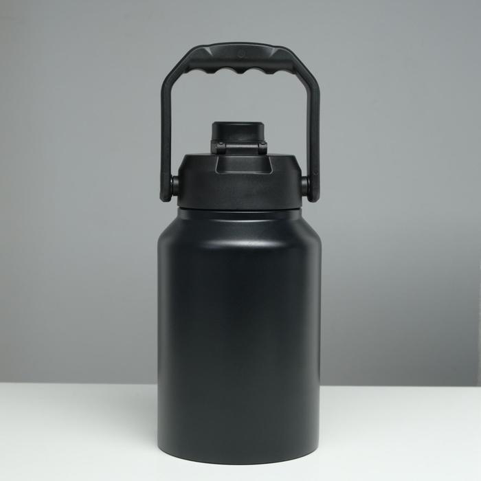 Термос, 2 л, Тропа Термос, 2 л, Тропа "Бидон", сохраняет тепло 48 ч, чёрный