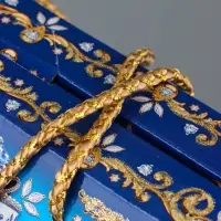 Коробка подарочная складная "Царские узоры" 23 х 10 х 23 см Коробка подарочная складная "Царские узоры" 23 х 10 х 23 см